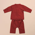Baby Baju Melayu Set Red - Umbi
