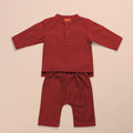 Baby Baju Melayu Set Red - Umbi