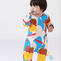 Baby Kimono Jumpsuit Jellybean Print - Umbi