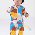Baby Kimono Jumpsuit Jellybean Print - Umbi