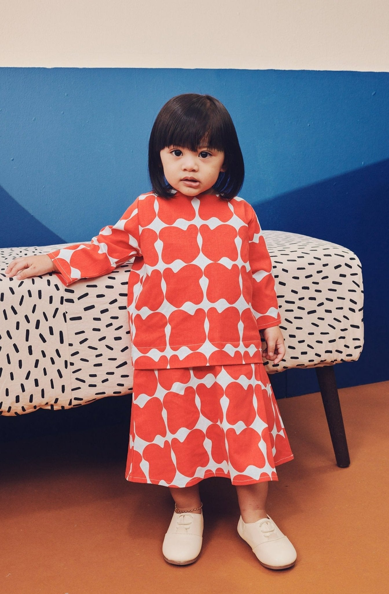 Baby Kurung Dress Bubblegum Print - Umbi