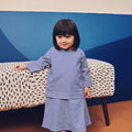 Baby Kurung Dress Pigeon Blue - Umbi