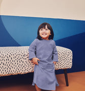 Baby Kurung Dress Pigeon Blue - Umbi