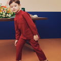 Boy Baju Melayu Set Red - Umbi
