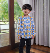 Boy Kurta Top Popcorn Print - Umbi
