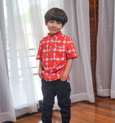 Boy Short Sleeves Shirt Bubblegum Print - Umbi