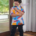 Boy Short Sleeves Shirt Jellybean Print - Umbi