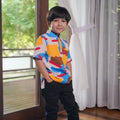 Boy Short Sleeves Shirt Jellybean Print - Umbi
