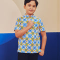 Boy Short Sleeves Shirt Popcorn Print - Umbi