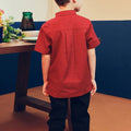 Boy Short Sleeves Shirt Red - Umbi