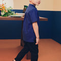 Boy Short Sleeves Shirt Royal Blue - Umbi