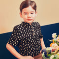 Boy Short Sleeves Shirt Sprinkle Print - Umbi