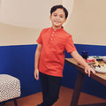 Boy Short Sleeves Shirt Terracotta - Umbi