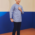 Boy Slim Fit Teluk Belanga Pigeon Blue - Umbi