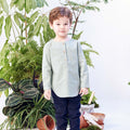 boys top long sleeve button eid raya event wear