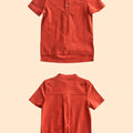 boys button short sleeve top eid raya kenduri event wear