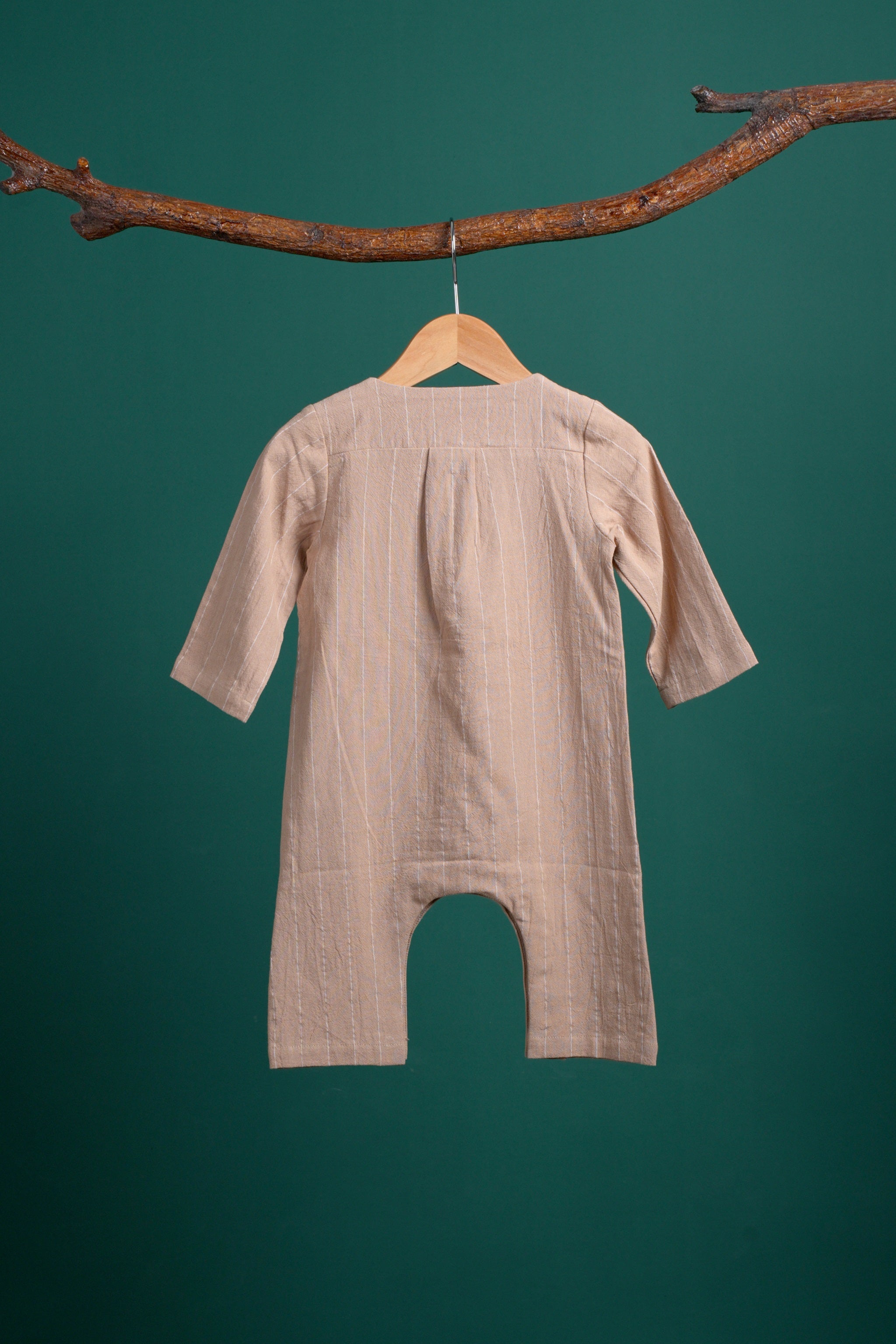 The Rimba Raya Baby Jumpsuit Caramel Stripes