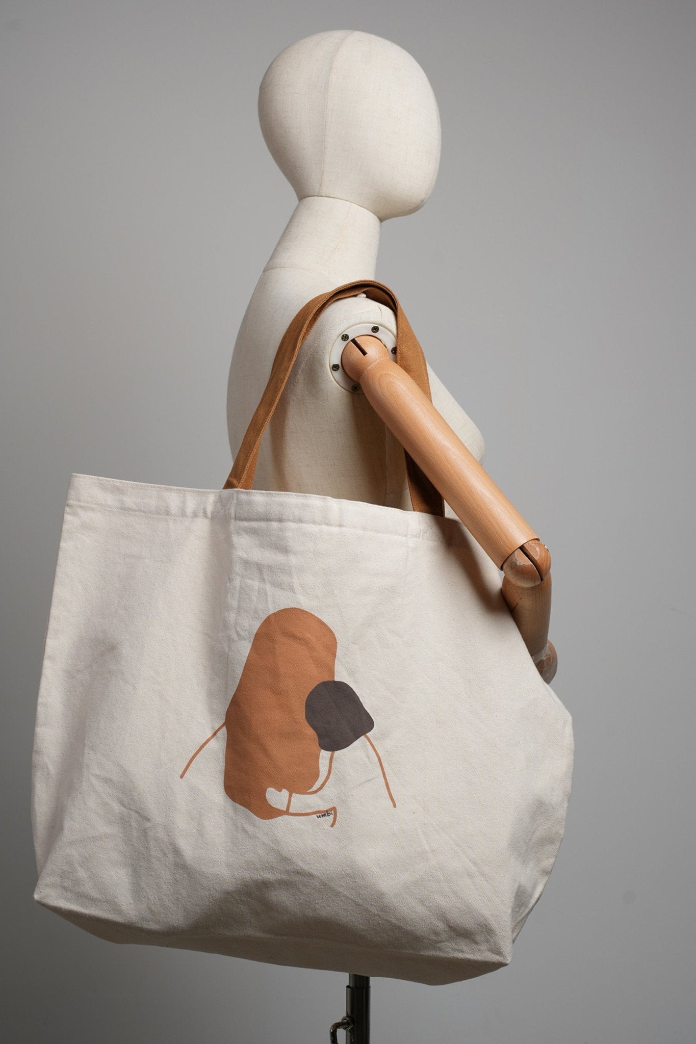 Extra Large Tote Bag (Mother Daughter Hug VERSION) - Umbi