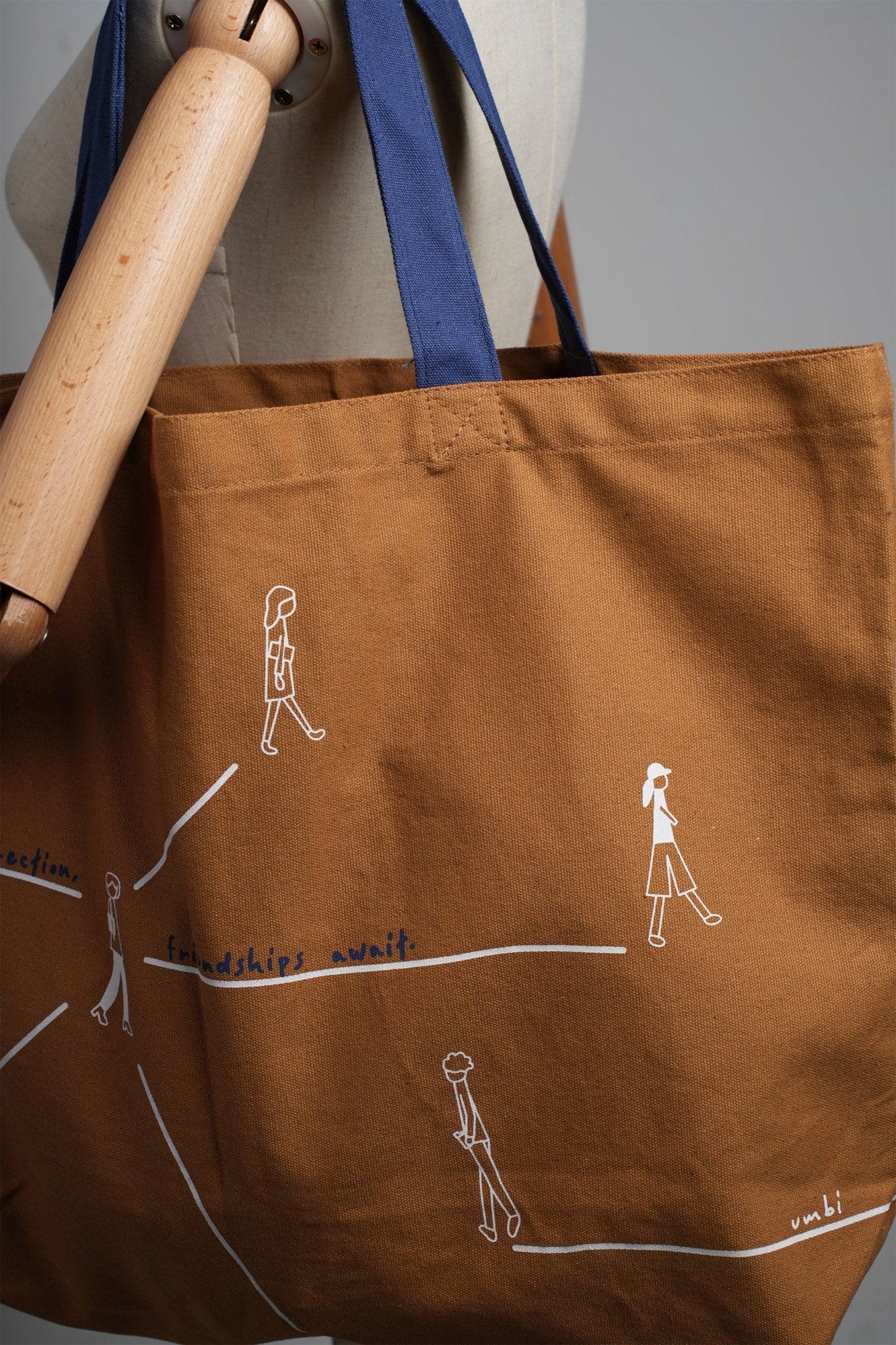 Extra Large Tote Bag (Pathway to Friendship VERSION) - Umbi
