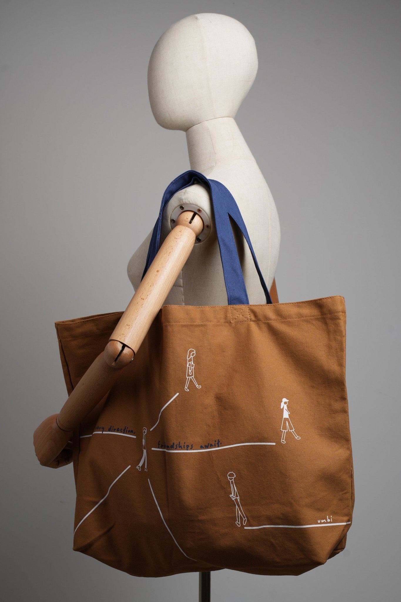 Extra Large Tote Bag (Pathway to Friendship VERSION) - Umbi