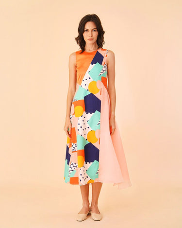 Flare A - Line Midi Dress - Umbi