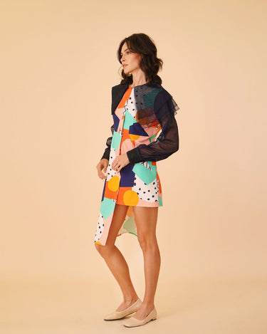 Flare Dress with Fruit Punch Print - Umbi