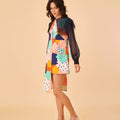 Flare Dress with Fruit Punch Print - Umbi