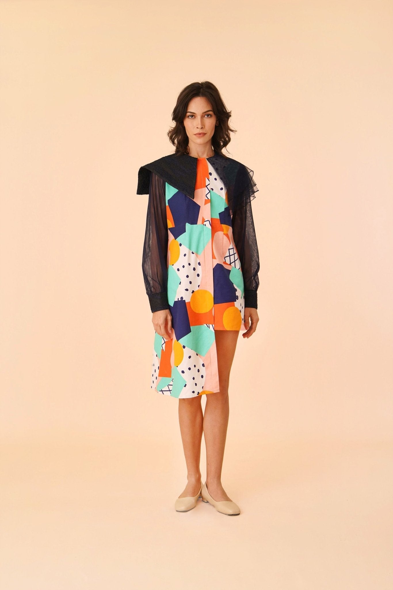 Flare Dress with Fruit Punch Print - Umbi