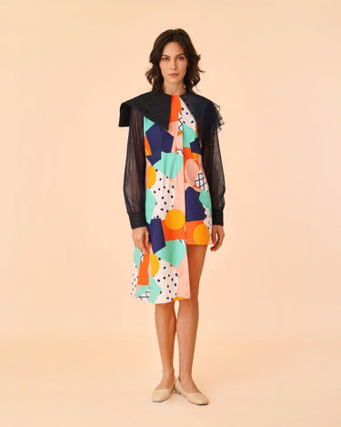 Flare Dress with Fruit Punch Print - Umbi