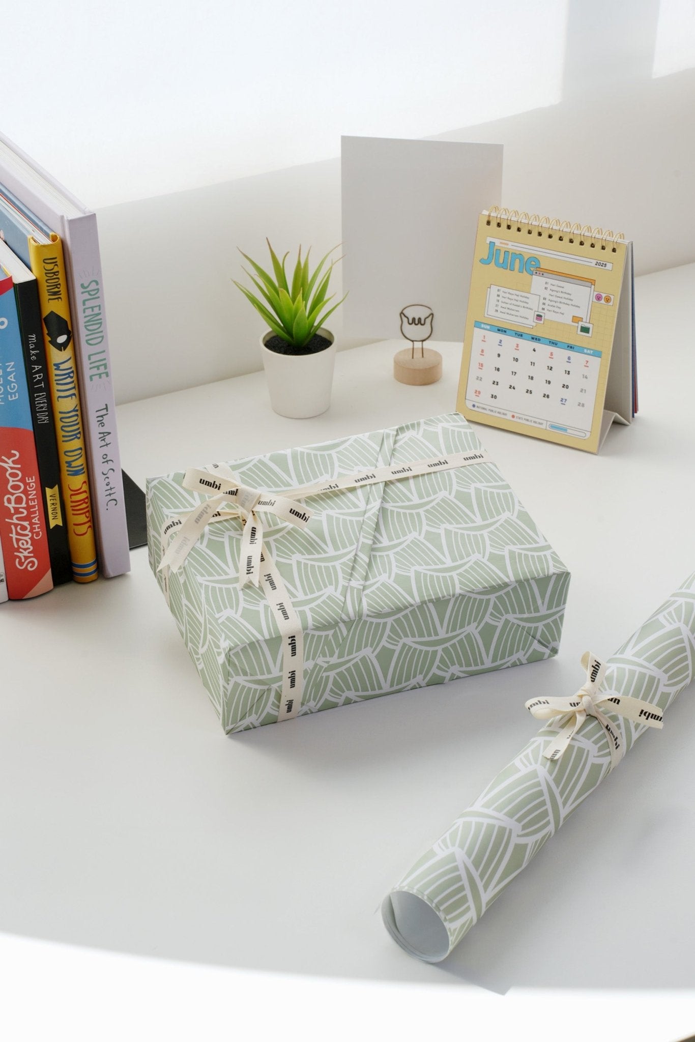 Gift Wrapping Paper Pandan Bundle (5 Pieces) - Umbi