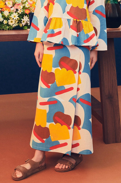 Girl Classic Skirt Jellybean Print
