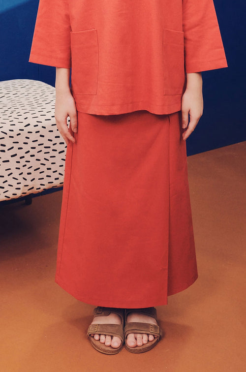 Girl Classic Skirt Terracotta