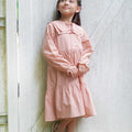 Girl Holiday Dress in Checked Red - Umbi