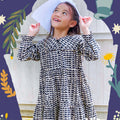Girl Holiday Dress in Cloud - Umbi
