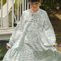 Girl Holiday Dress in Wave - Umbi