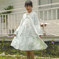 Girl Holiday Dress in Wave - Umbi