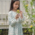 Girl Holiday Dress in Wave - Umbi