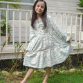 Girl Holiday Dress in Wave - Umbi