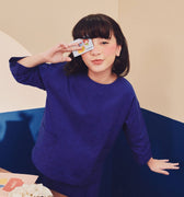 Girl Pair Pockets Boxy Blouse Royal Blue - Umbi