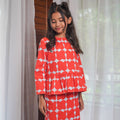 Girl Petit Ruffle Blouse Bubblegum Print - Umbi