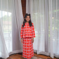 Girl Petit Ruffle Blouse Bubblegum Print - Umbi