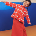 Girl Petit Ruffle Blouse Bubblegum Print - Umbi