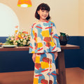 Girl Petit Ruffle Blouse Jellybean Print - Umbi