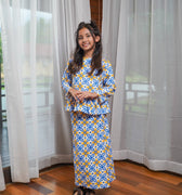 Girl Petit Ruffle Blouse Popcorn Print - Umbi