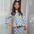 Girl Petit Ruffle Blouse Popcorn Print - Umbi