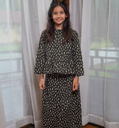 Girl Petit Ruffle Blouse Sprinkle Print - Umbi