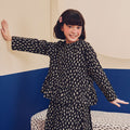 Girl Petit Ruffle Blouse Sprinkle Print - Umbi