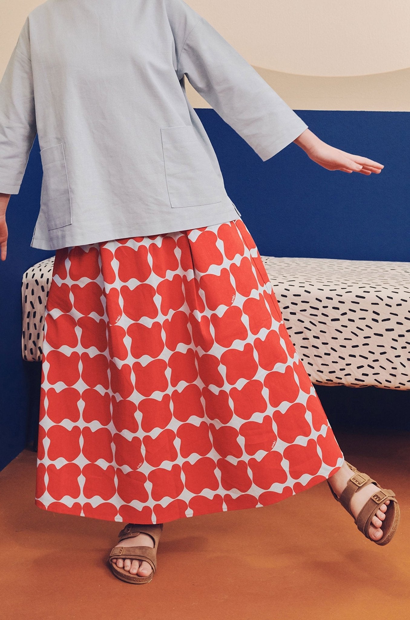 Girl Teacup Skirt Bubblegum Print - Umbi