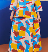 Girl Teacup Skirt Jellybean Print - Umbi