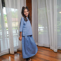 Girl Teacup Skirt Pigeon Blue - Umbi